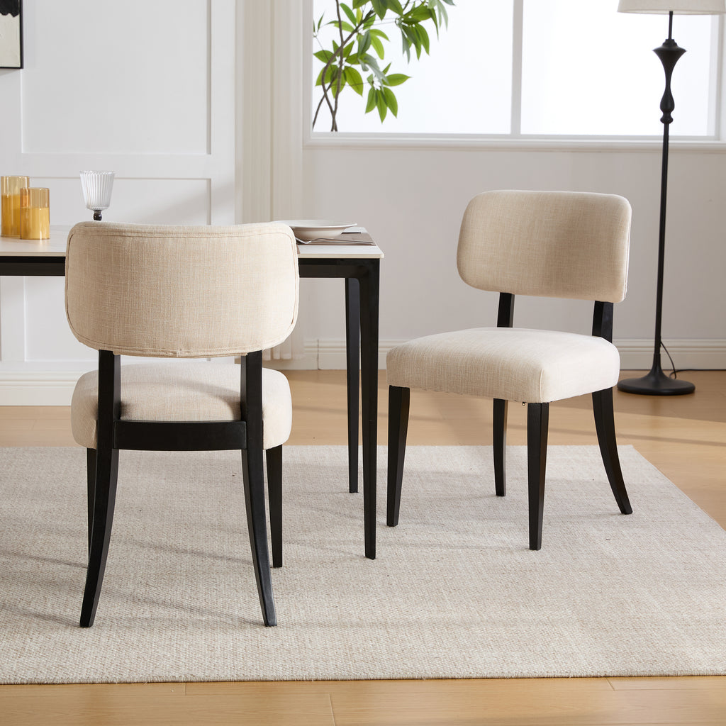 NOVAHOME upholstered rubberwood dining chair product image 6