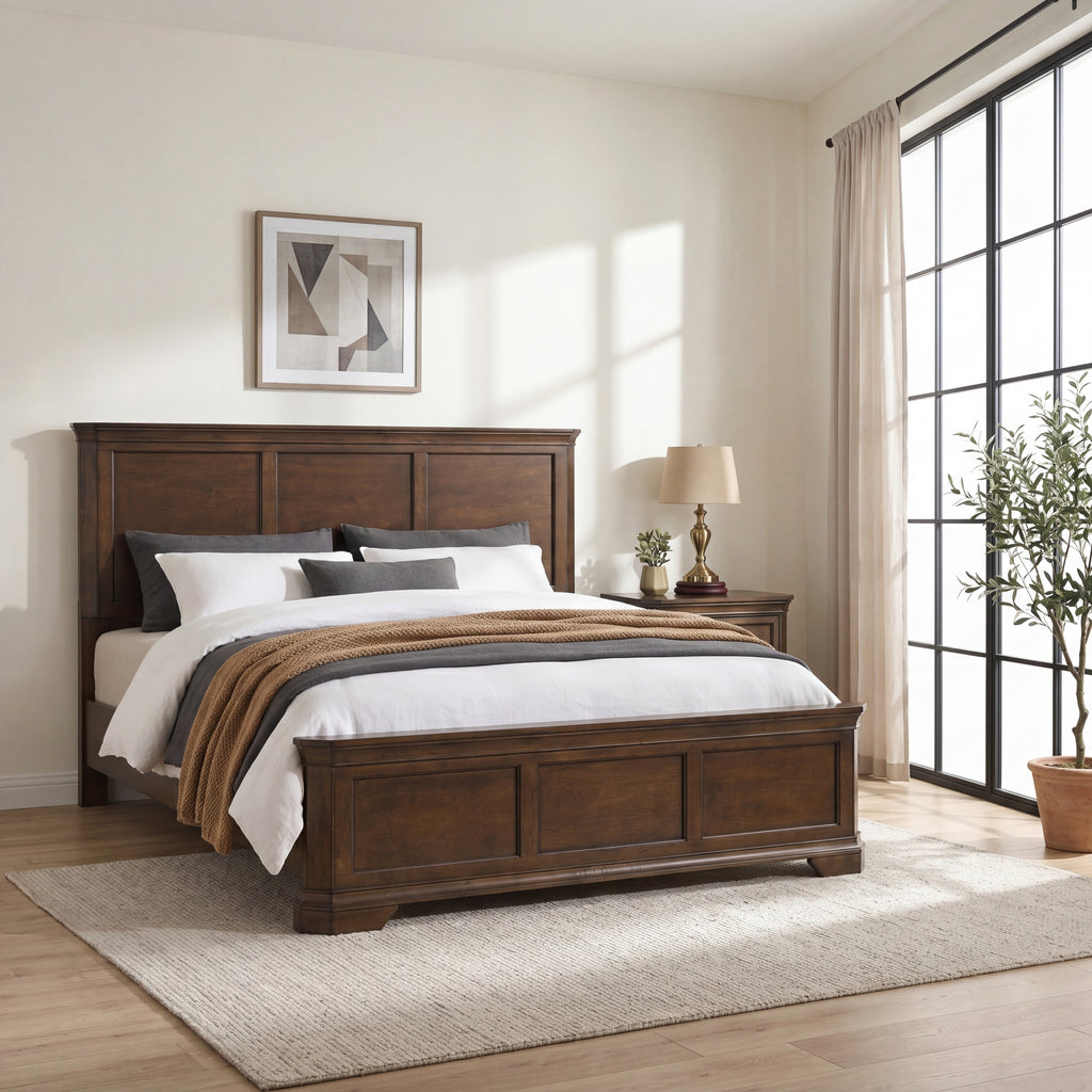 NOVAHOME Maderne walnut bedroom set product image 4