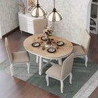 NOVAHOME 5-piece extendable farmhouse dining set product image 2