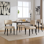 NOVAHOME upholstered rubberwood dining chair product image 9