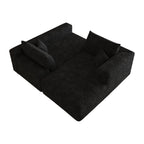 NOVAHOME 103-inch plush corduroy L-shaped cloud sectional image 19