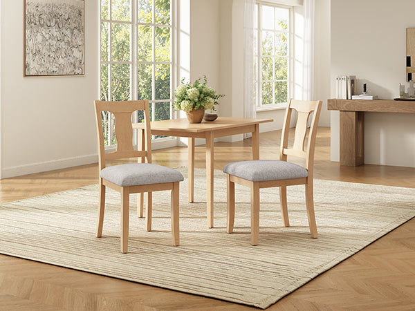 NOVAHOME natural and beige upholstered dining chair product image 13