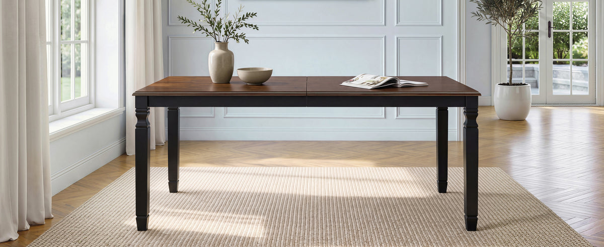 NOVAHOME extendable farmhouse dining table product image 19