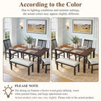 NOVAHOME extendable farmhouse dining table product image 7