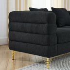 NOVAHOME Streamline Modern teddy upholstered sofa product image 10