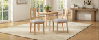 NOVAHOME natural and beige upholstered dining chair product image 15