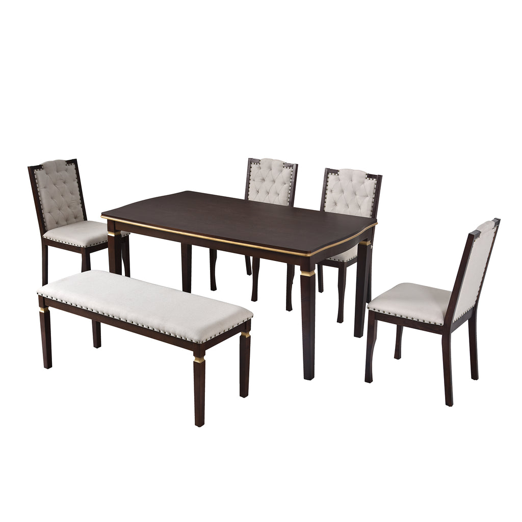 NOVAHOME 6-piece upholstered dining set product image 10