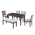 NOVAHOME 6-piece upholstered dining set product image 10