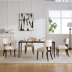 NOVAHOME upholstered rubberwood dining chair product image 16