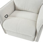 Gray nursery recliner chair in a modern living room