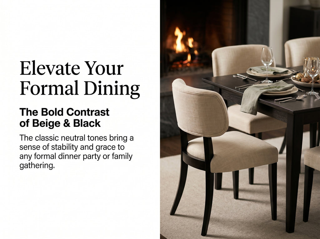NOVAHOME upholstered rubberwood dining chair feature 2