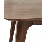 Smooth rounded edge detail on dining tabletop