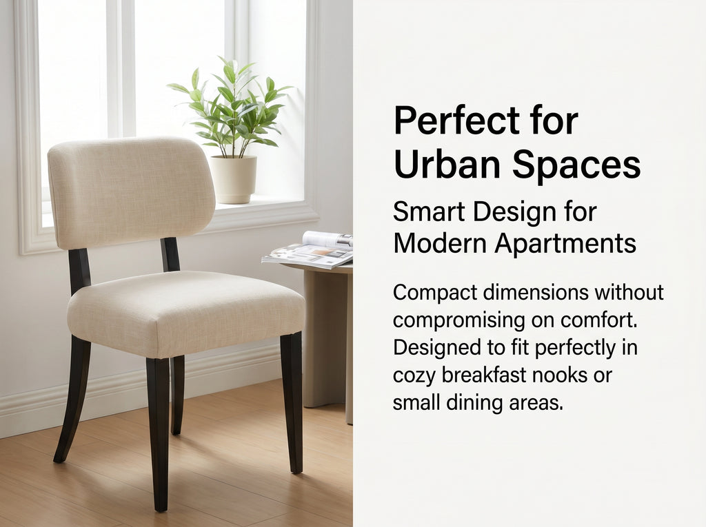 NOVAHOME upholstered rubberwood dining chair feature 5
