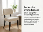 NOVAHOME upholstered rubberwood dining chair feature 5