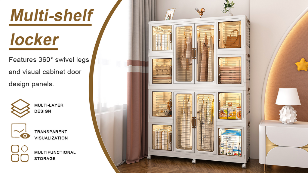 Quick assembly and foldable design details for modular wardrobe