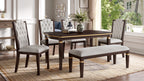 NOVAHOME 6-piece dining table set dimensions and product details