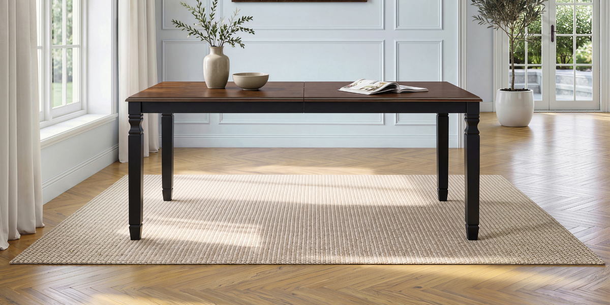 NOVAHOME extendable farmhouse dining table product image 17