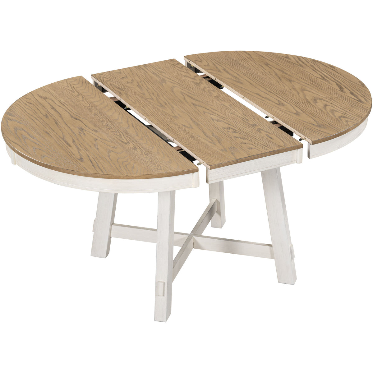 NOVAHOME 5-piece extendable farmhouse dining set product image 11