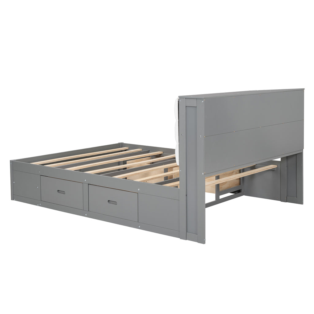 NOVAHOME queen storage platform bed product image 7