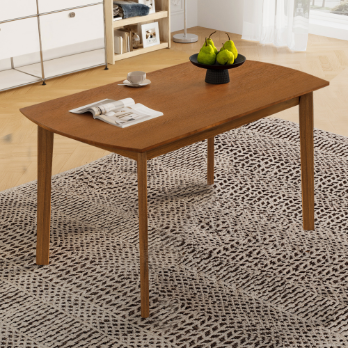 NOVAHOME 5-Piece Farmhouse Dining Table Set for 4 with Upholstered Chairs