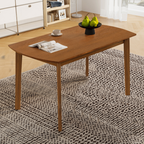 NOVAHOME 5-Piece Farmhouse Dining Table Set for 4 with Upholstered Chairs