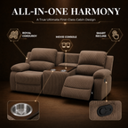 NOVAHOME Smart Reclining Premium Corduroy Sofa Set (3-Piece)