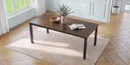 59 to 77-inch extendable farmhouse dining table dimensions and features