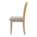 NOVAHOME natural and beige upholstered dining chair product image 7
