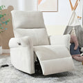 Light Gray 270-degree power swivel rocker recliner chair